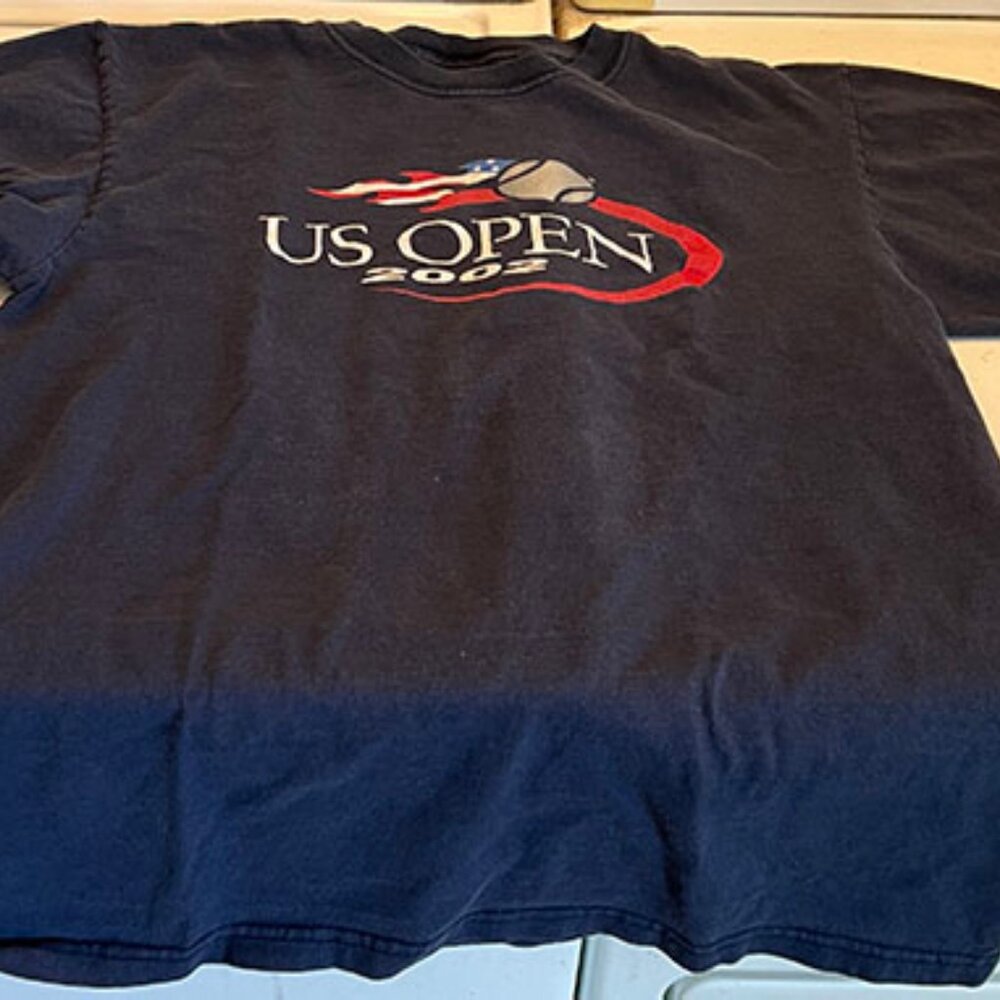Tennis US Open 2002 - Long Sleeve T-Shirt - Youth Size XL fits Women Size M